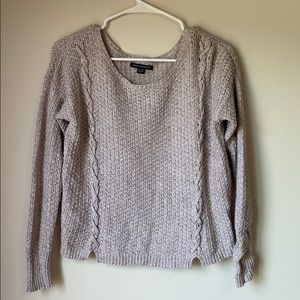 American Eagle Oatmeal Knit Sweater